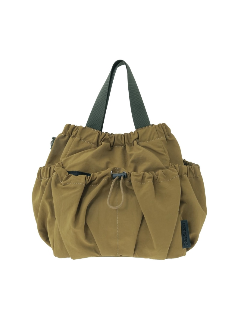 CONVERSE TOKYO 2WAY NYLON DRAWSTRING SHOULDER BAG コンバーストウキョウ バッグ ショルダーバッグ グレー ブラック カーキグリーン【送料無料】