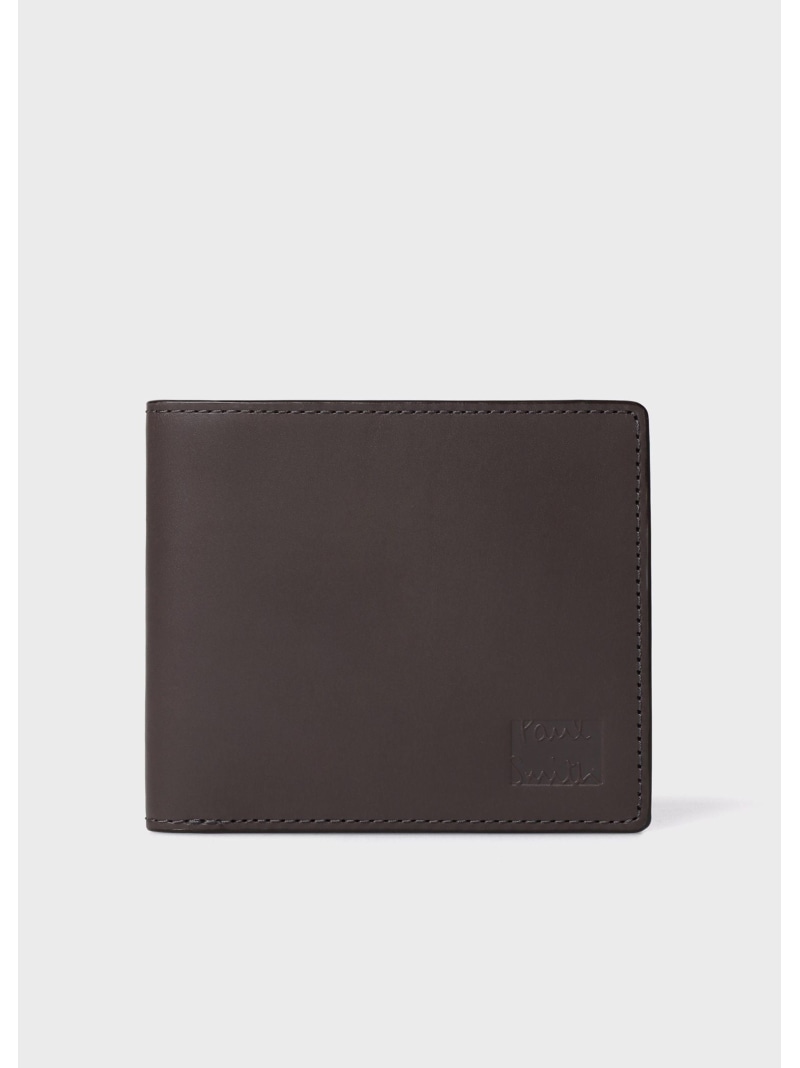 Paul Smith ベジタンストライプ 2つ折り財布 ポール・スミス 財布・ポーチ・ケース 財布 ブラック グレー【送料無料】
