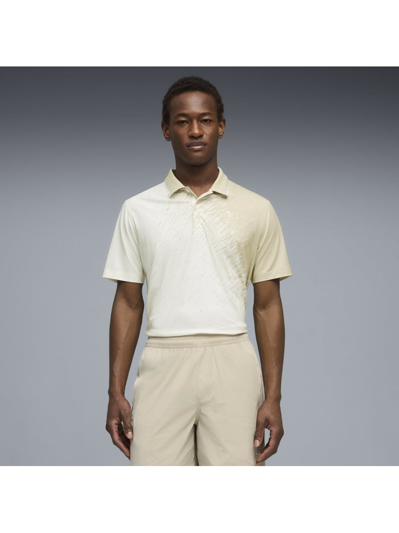 PUMA メンズ ゴルフPUMA x Reigning Champ 半袖 スポーツシャツ PUMA X RC Polo ピューマ トップス スポーツシャツ 白いこと【貨物輸送無料】
