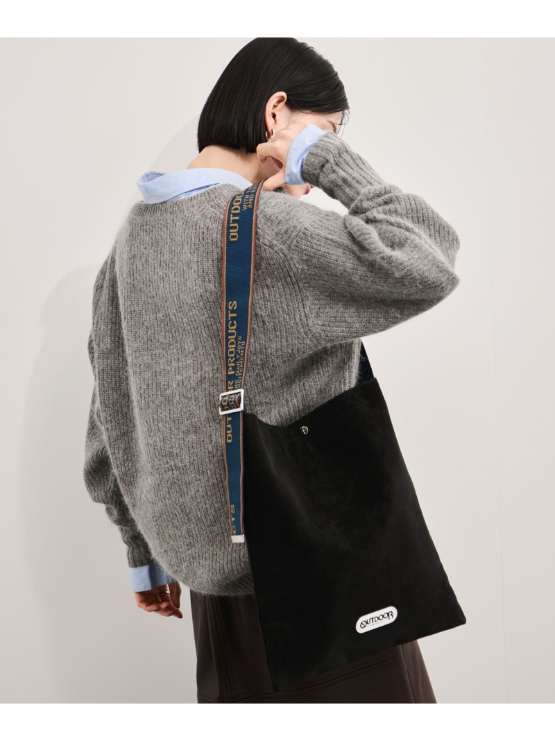 LE CERCLE par rope' HOMME 【OUTDOOR PRODUCTS/アウトドアプロダクツ】Jacquard Tapelogo Tote/テープロゴ縦型トート ジュン スタンダード ピックス バッグ トートバッグ レッド ブラック【送料無料】 5,544円