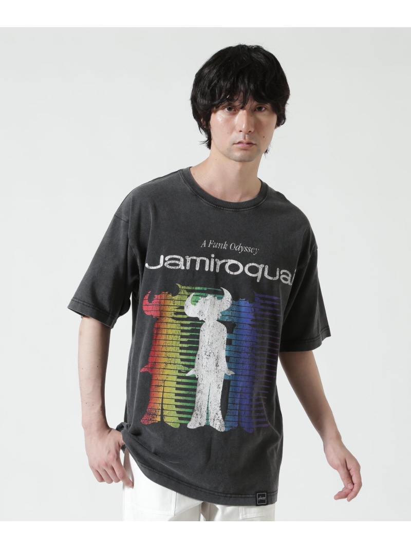 ROYAL FLASH U/MUSIC(ユーミュージック)/Jamiroquai A Funk Odeyssey/SS Tee ロイヤルフラッシュ トップス カットソー・Tシャツ ブラック【送料無料】