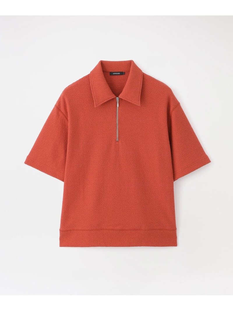 【SALE／20%OFF】LOVELESS サーキュラーニットハーフジッププルオーバー ラブレス トップス カットソー・Tシャツ ホワイト オレンジ ブラック【RBA_E】【送料無料】｜ Fashion Men