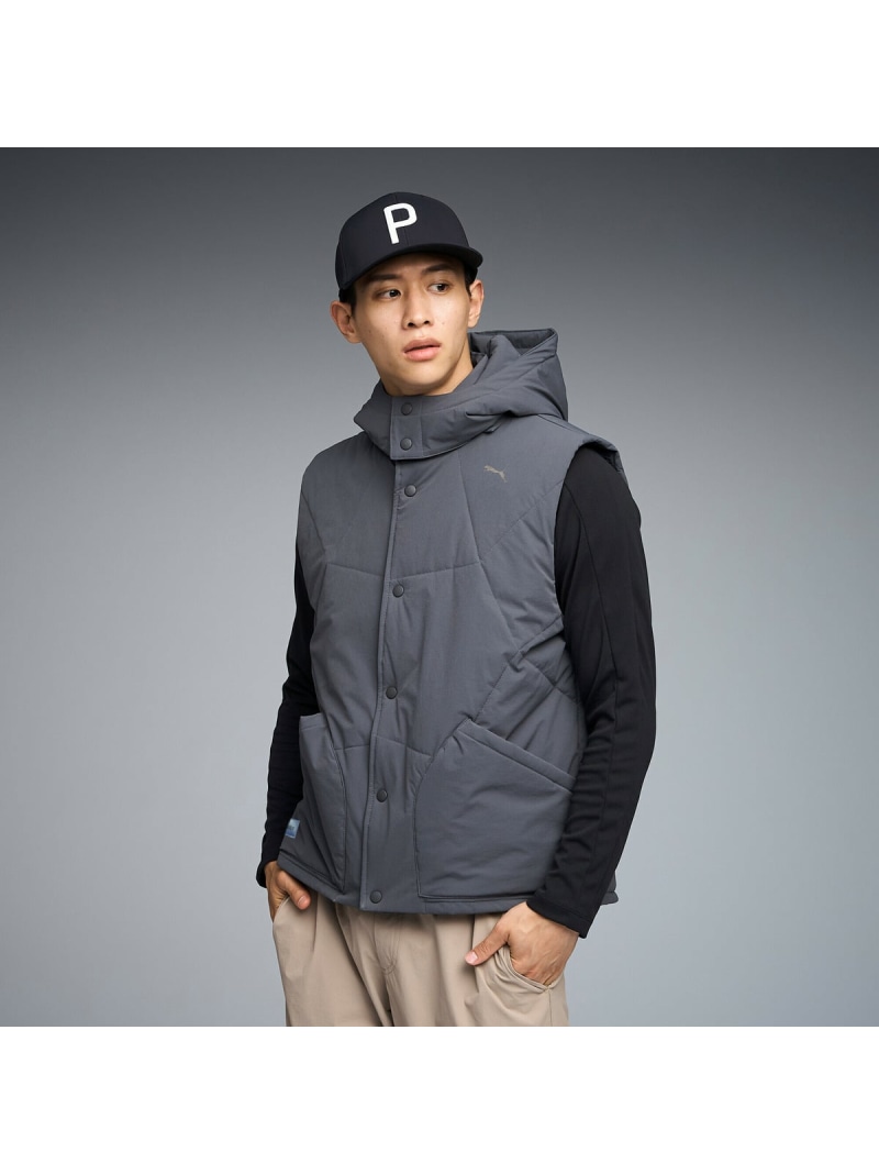 【SALE／30%OFF】PUMA メンズ ゴルフ FOG パデッド ベスト PADDED VEST プーマ ジャケット・アウター その他のジャケット・アウター グレー【RBA_E】【送料無料】
