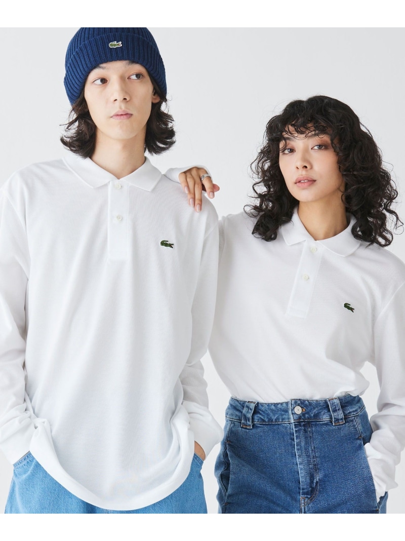Lacoste オリジナルフィット カットソー ホワイト ポロシャツ ラコステ 長袖