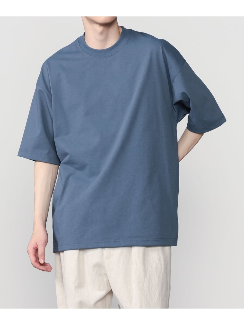 Bshop DAIWA PIER39 | TECH DRAWSTRING S/S TEE MEN ビショップ トップス カットソー・Tシャツ ブルー ホワイト【送料無料】| Fashion Men