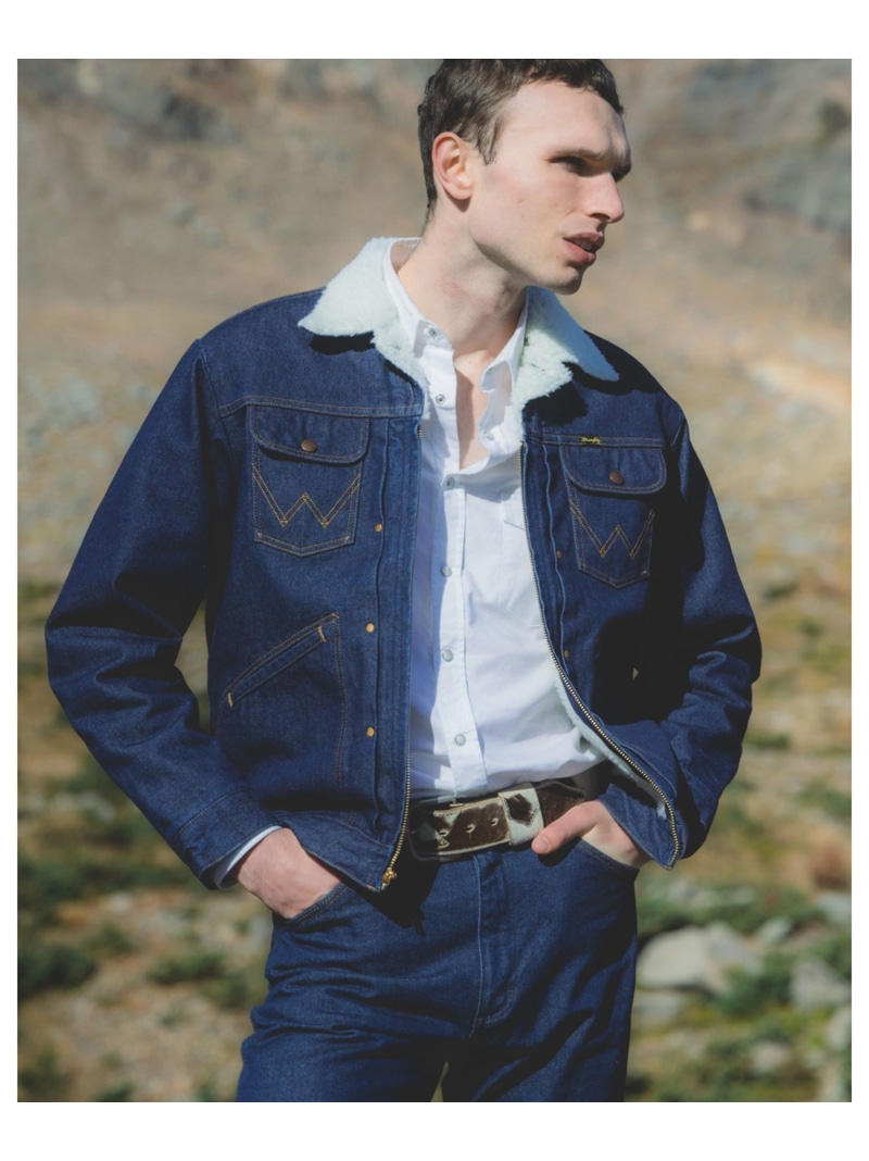 【SALE／30%OFF】BEAMS 【別注】Wrangler / 24MJZ ボア上衣 ビームス メン ジャケット・アウター 上衣・前掛け 黒いこと 青味【RBA_E】【貨物輸送無料】