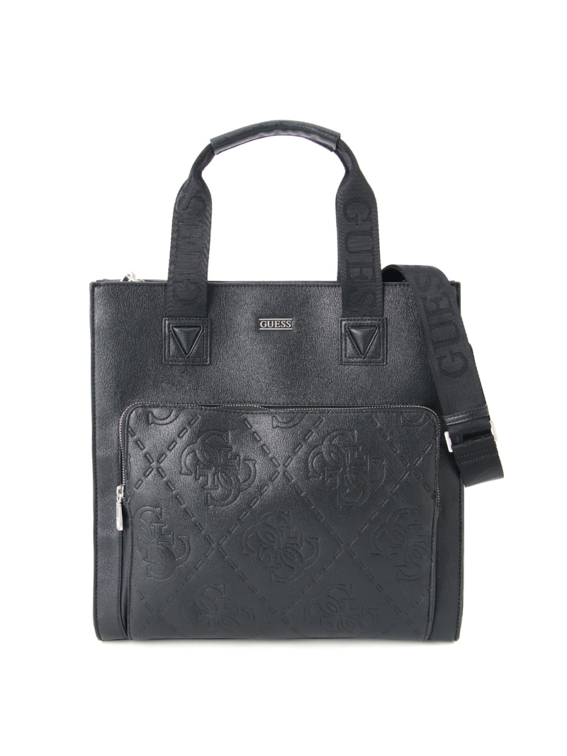 GUESS GUESS トートバッグ (M)BOSTON Tote ゲス 御徒面子 トートバッグ 黒いこと【貨物輸送無料】