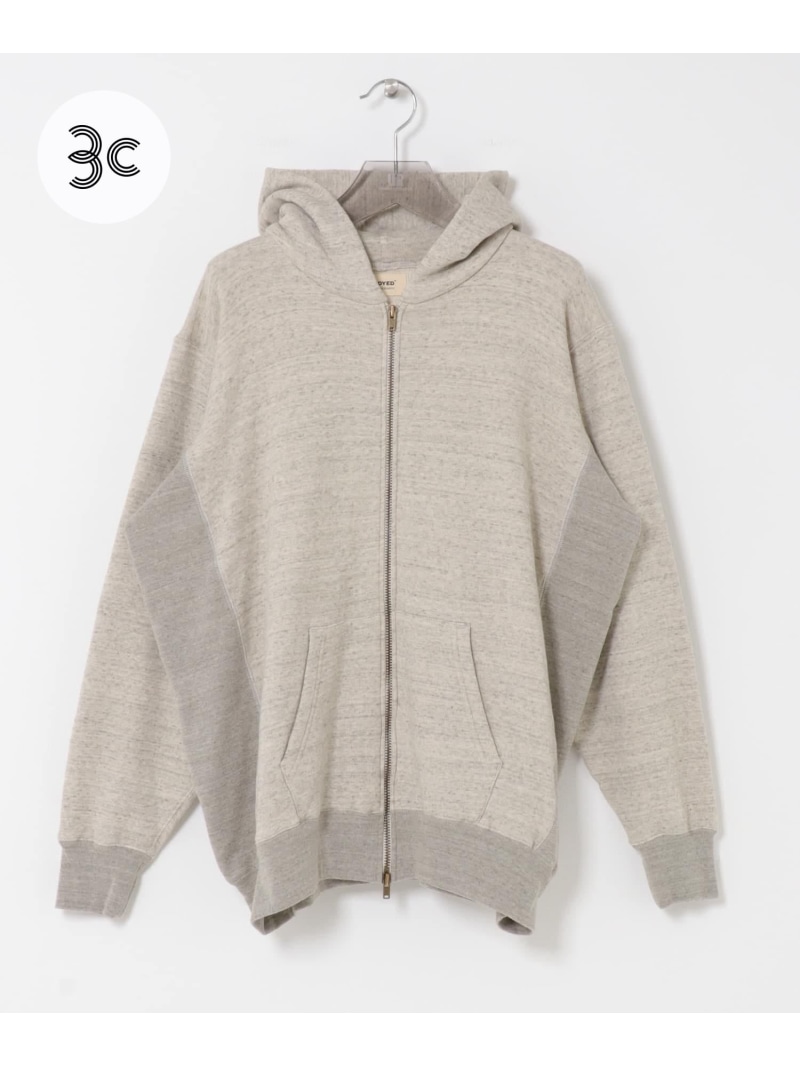 【SALE／50%OFF】URBAN RESEARCH UNDYED SWEAT F/Z PARKA アーバンリサーチ トップス パーカー・フーディー グレー【RBA_E】【送料無料】