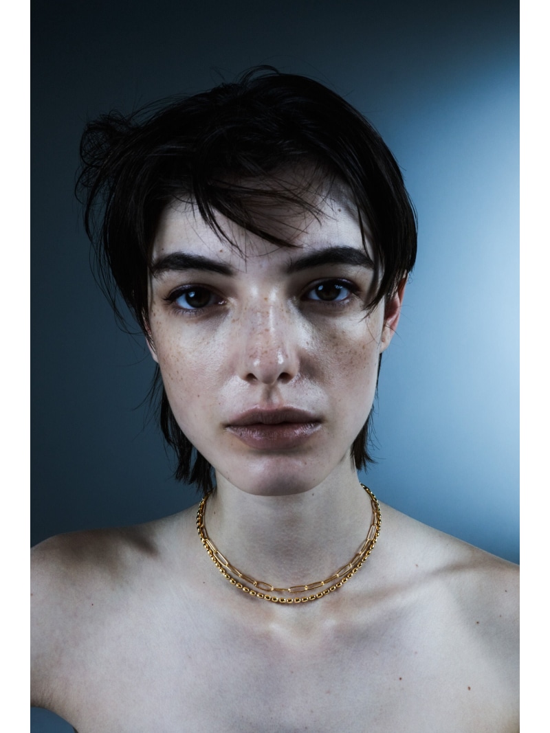 quip queint quip queint/grain chain short necklace フォブ アクセサリー・腕時計 ネックレス ゴールド【送料無料】