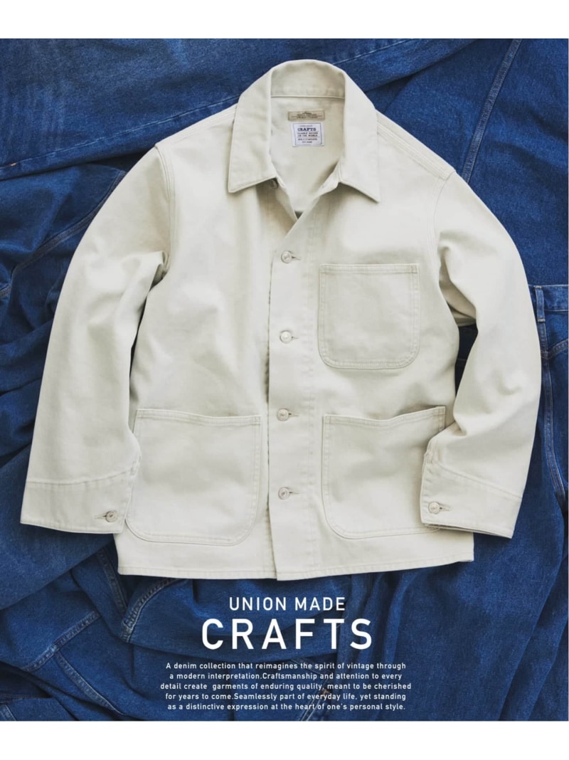 JOURNAL STANDARD relume クラフトデニム 13.5oz カバーオール ジャーナル スタンダード レリューム ジャケット・アウター デニムジャケット ブラック グレー ブルー【送料無料】
