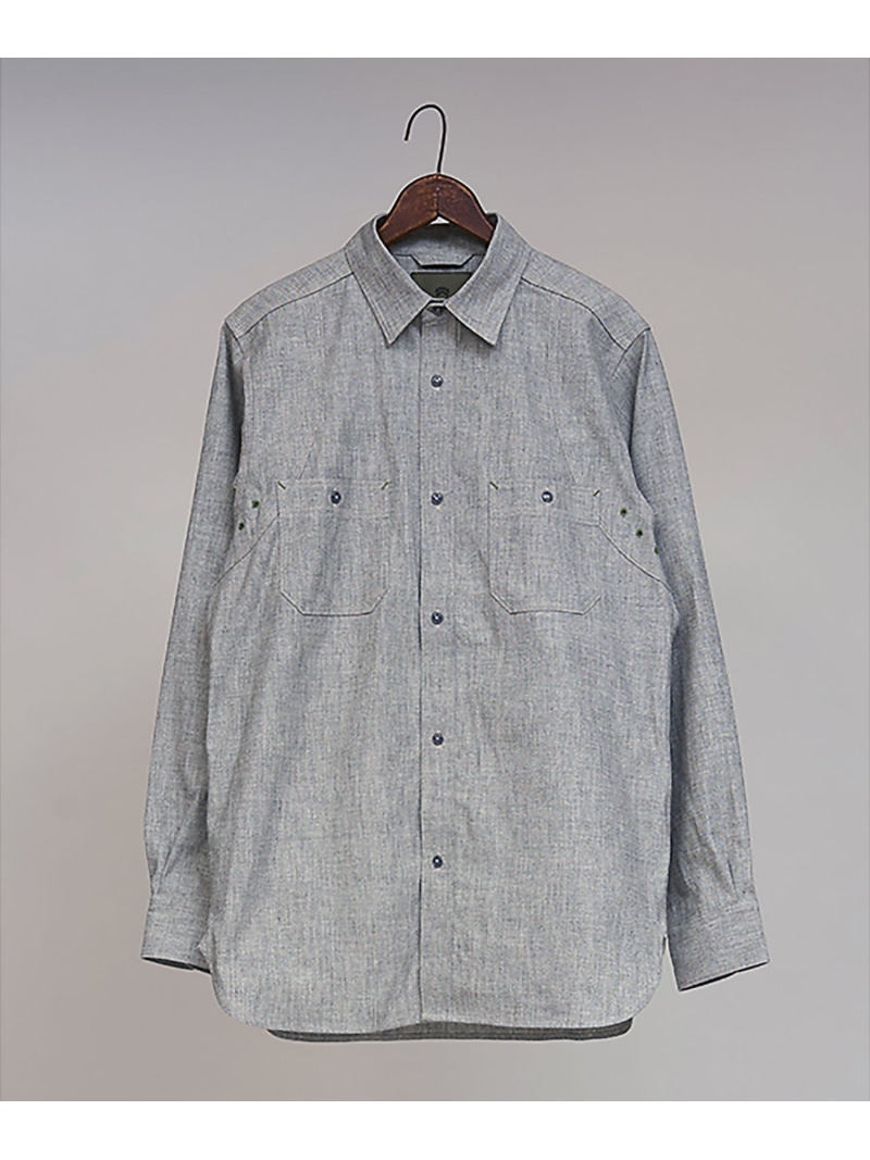 Nigel Cabourn 【公式】ナイジェル・ケーボン / MAN / ニューメディカルシャツ - ソルト ナイジェル・ケーボン トップス シャツ・ブラウス グレー【送料無料】｜ Fashion Men