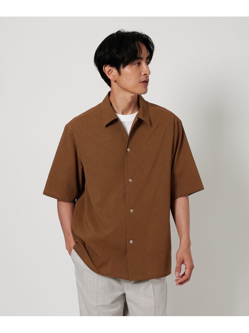 【SALE／40%OFF】BEAUTY&YOUTH UNITED ARROWS ヨウリュウ キャンプカラー シャツ FORM型 ユナイテッドアローズ アウトレット トップス シャツ・ブラウス ブラウン ホワイト グリーン【RBA_E】【送料無料】 6,287円