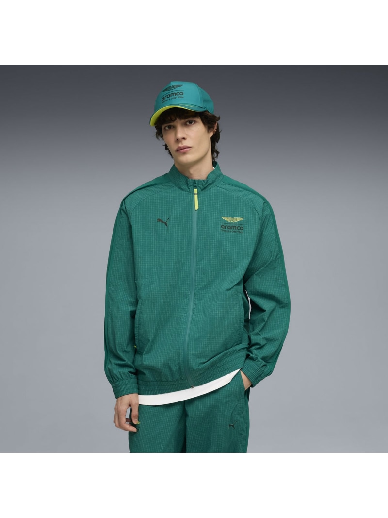 【SALE/30%OFF】PUMA メンズ PUMA x アストン マーティン アラムコ F1 チーム ライフスタイル T7 オーバーサイズ ジャケット AMF1 T7 Oversized Jac プーマ ジャケット・アウター その他のジャケット・アウター グリーン【RBA_E】【送料無料】| Fashion Men