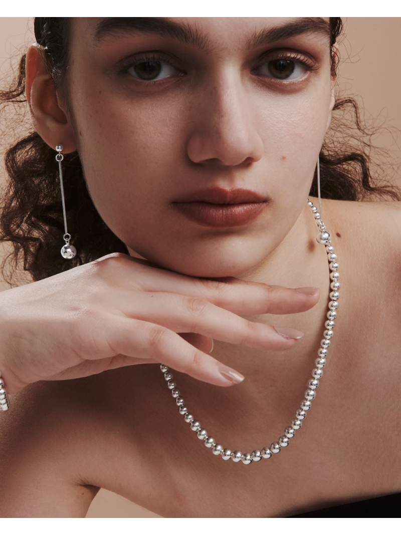 quip queint quip queint/bowling tribe necklace/ボウリングトライブネックレス フォブ アクセサリー・腕時計 ネックレス シルバー【送料無料】
