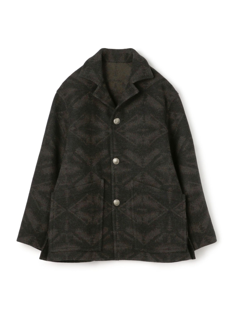 送料込　PENDLETON VINTAGE 70's ウールジャケット コート 古着 70s Pendleton レトロ チェック ウール テーラード ジャケット M