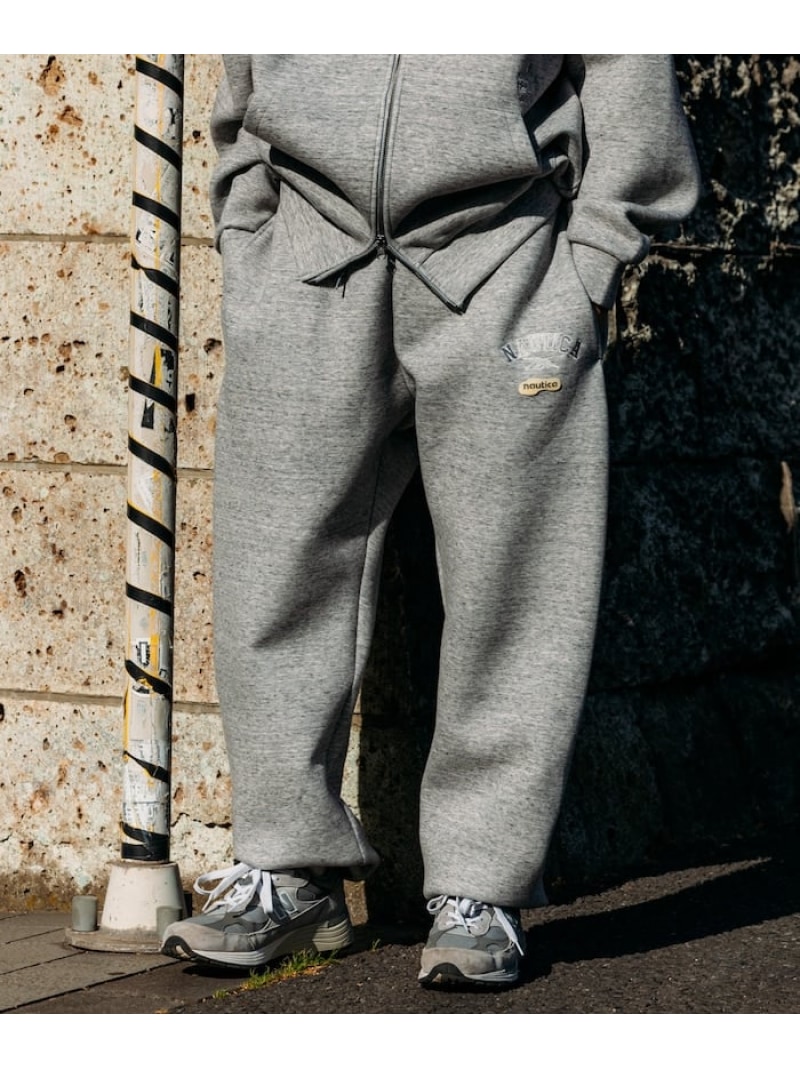 【SALE／20%OFF】NAUTICA 【Exclusive】ダブルネーム ダンボール スウェットパンツ フリークスストア パンツ ジャージ・スウェットパンツ ブラウン ネイビー ブラック グレー【RBA_E】【送料無料】