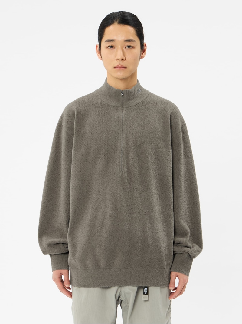 THE NORTH FACE 【堅苦しさ】バーサエアリーハーフジップニット(ユニ一発やる) ザ・ノース・フェイス トップス スウェット・トレーナー 白いこと【貨物輸送無料】