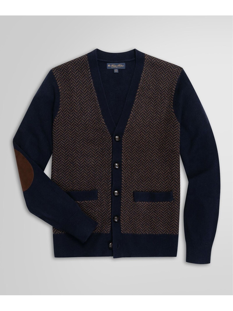 【SALE／30%OFF】BROOKS BROTHERS 羊毛 杉綾模様 ジレー ブルックス ブラザーズ トップス ジレー 赤銅色【RBA_E】【貨物輸送無料】