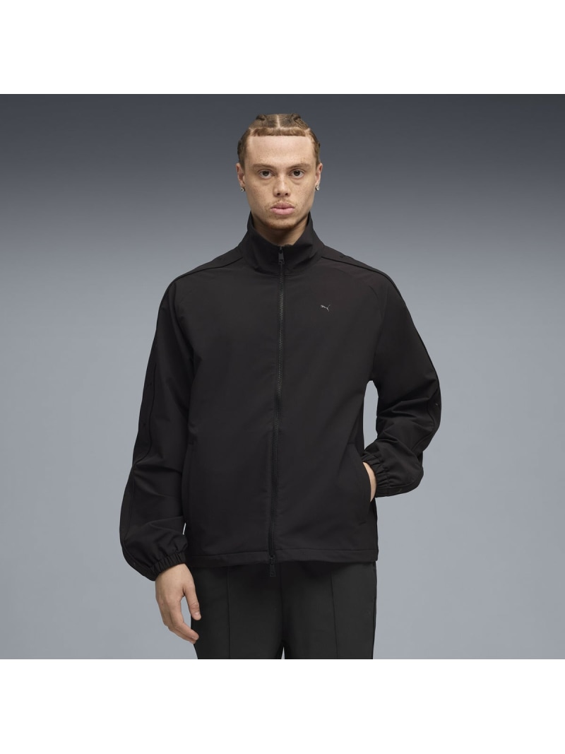 【SALE/30%OFF】PUMA メンズ T7 ウーブン トラックジャケット T7 Track Jacket プーマ ジャケット・アウター その他のジャケット・アウター ブラック【RBA_E】【送料無料】| Fashion Men
