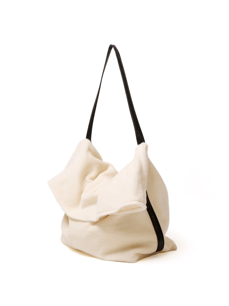 【SALE／40%OFF】ATTACHMENT ウールアルパカボア ショルダーバッグ 差し押さえ 御徒面子 ショルダーバッグ 白いこと 薄墨色【RBA_E】【貨物輸送無料】