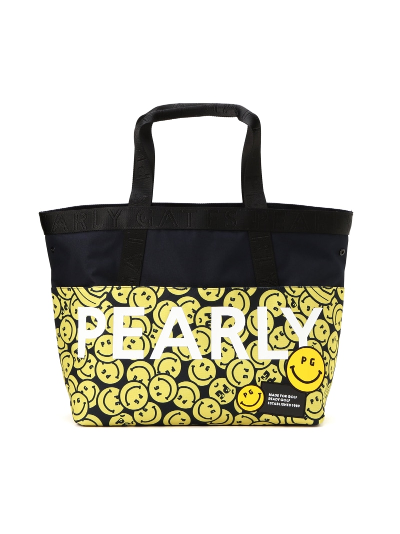 Bio PG SMILEシールボーダー柄TPUロッカーバッグ (UNISEX) PEARLY GATES｜Bio PG SMILEシールボーダー柄TPUロッカーバッグ