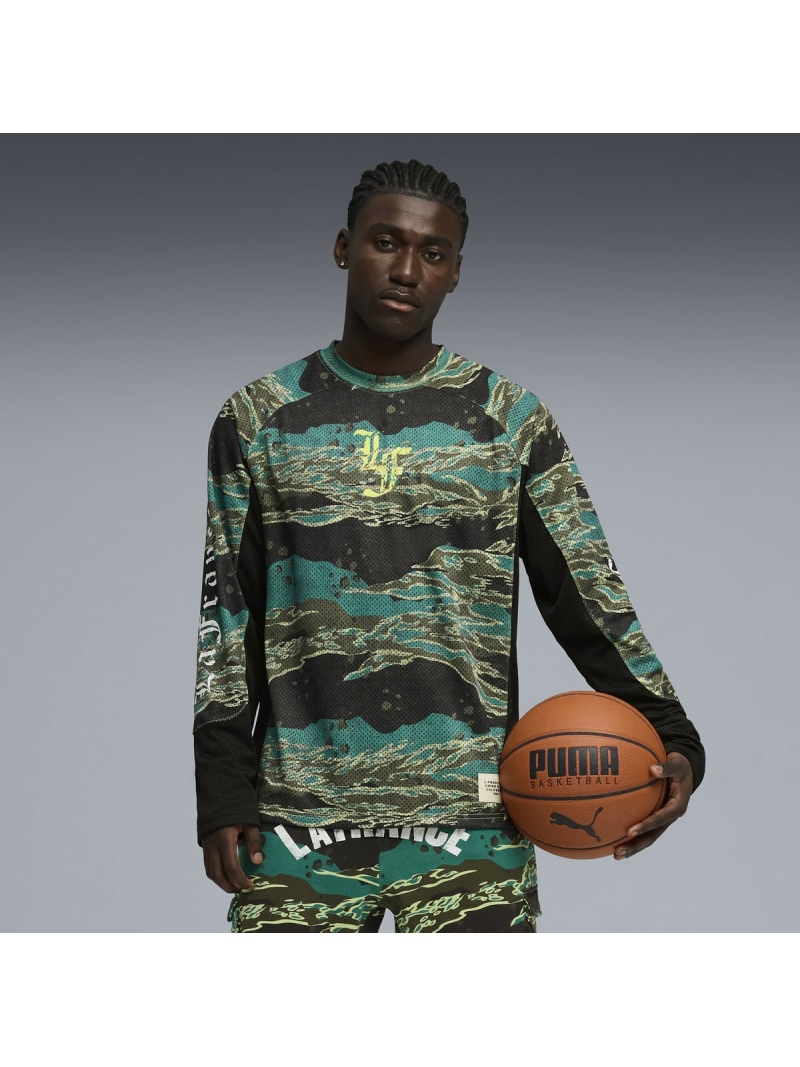 PUMA メンズ バスケットボール La France サプライ MOTO 長袖 シャツ LF Supply Moto Jersey プーマ スポーツ・アウトドア用品 その他のスポーツ・アウトドア用品 グリーン【送料無料】 10,010円
