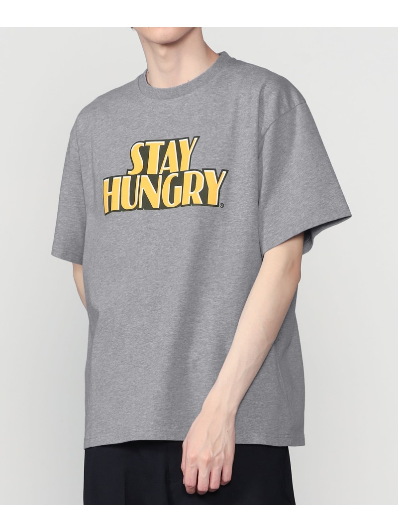Bshop STAY HUNGRY ｜ ロゴタイプ 労働者の一団素っ首プルオーバー MEN 主教 トップス カットソー・プルオーバー 薄墨色【貨物輸送無料】