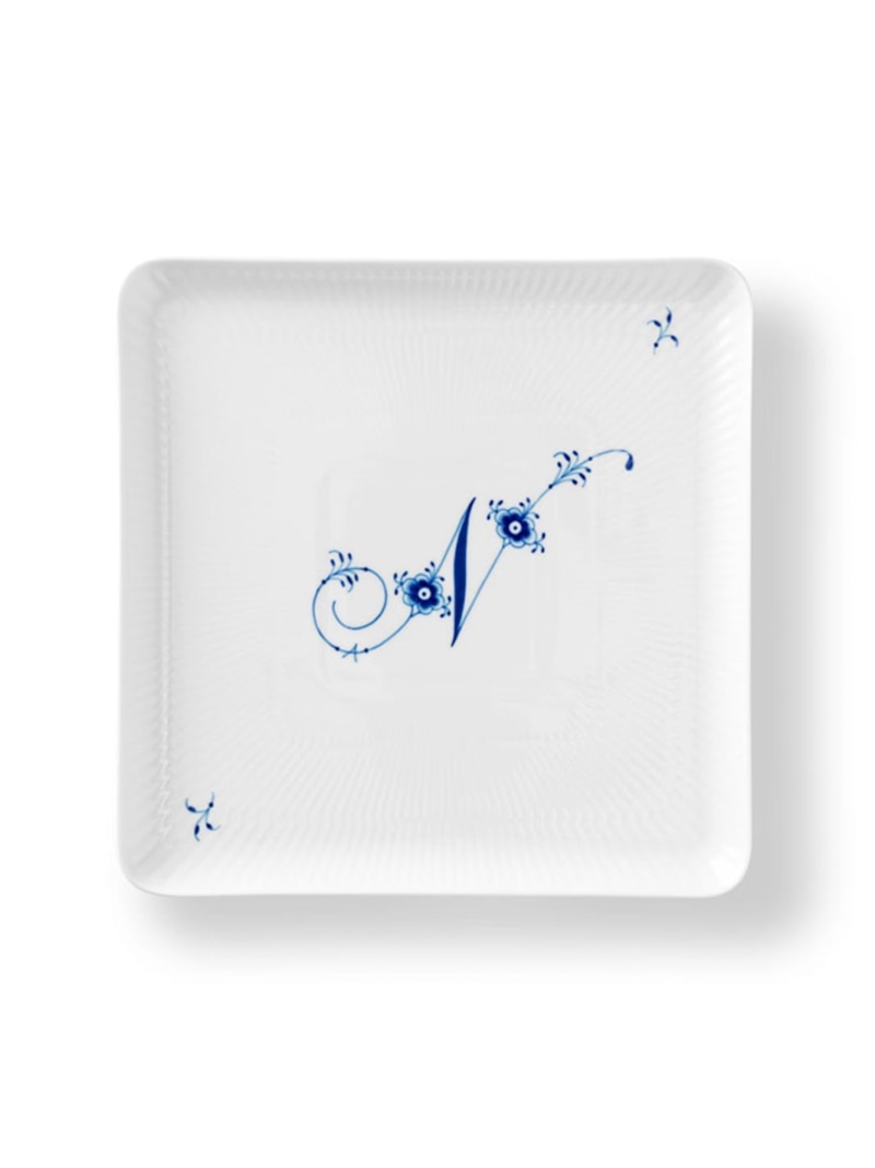Royal Copenhagen [公式] アルファベット コレクション スクエア ディッシュ 四角 皿 20*20cm 「 N 」 ロイヤル コペンハーゲン 食器・調理器具・キッチン用品 食器・皿【送料無料】｜ Fashion Men