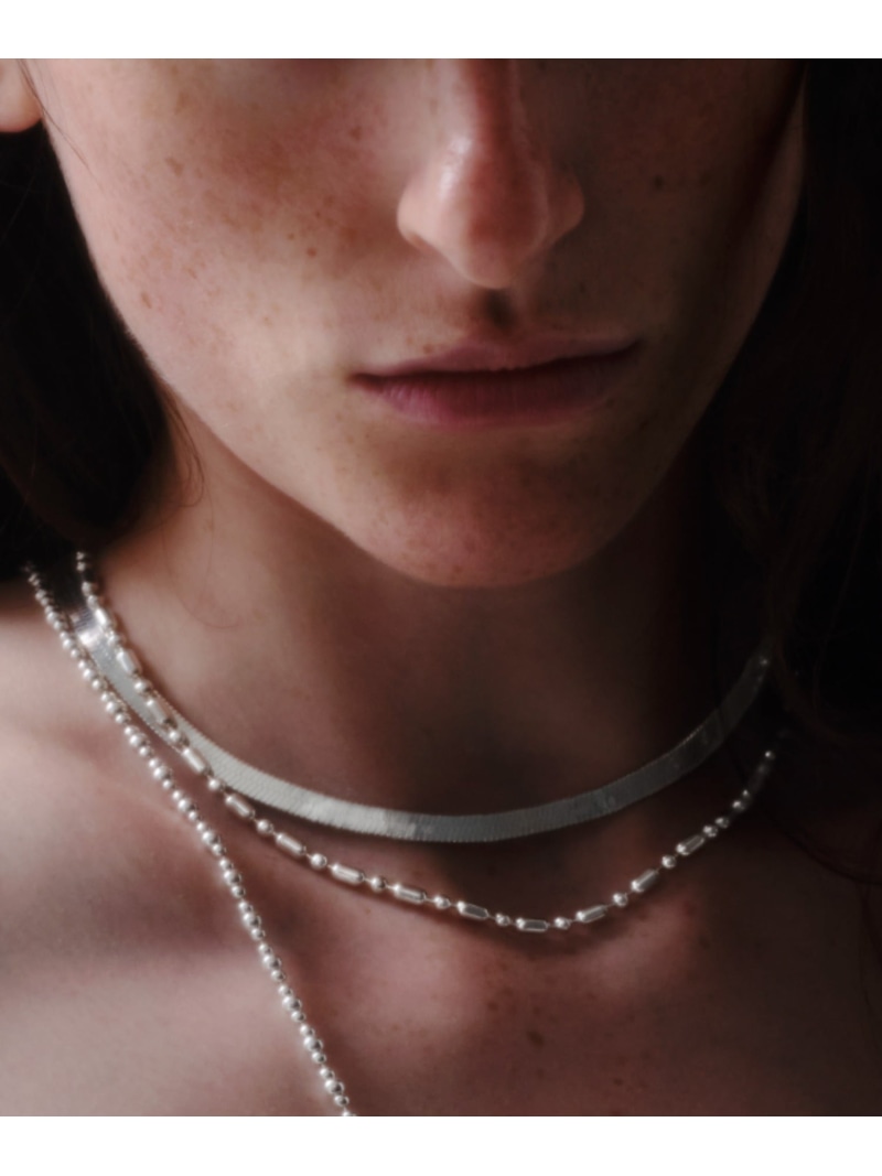 quip queint quip queint/bowling tube necklace/ボウリングチューブネックレス フォブ アクセサリー・腕時計 ネックレス シルバー【送料無料】