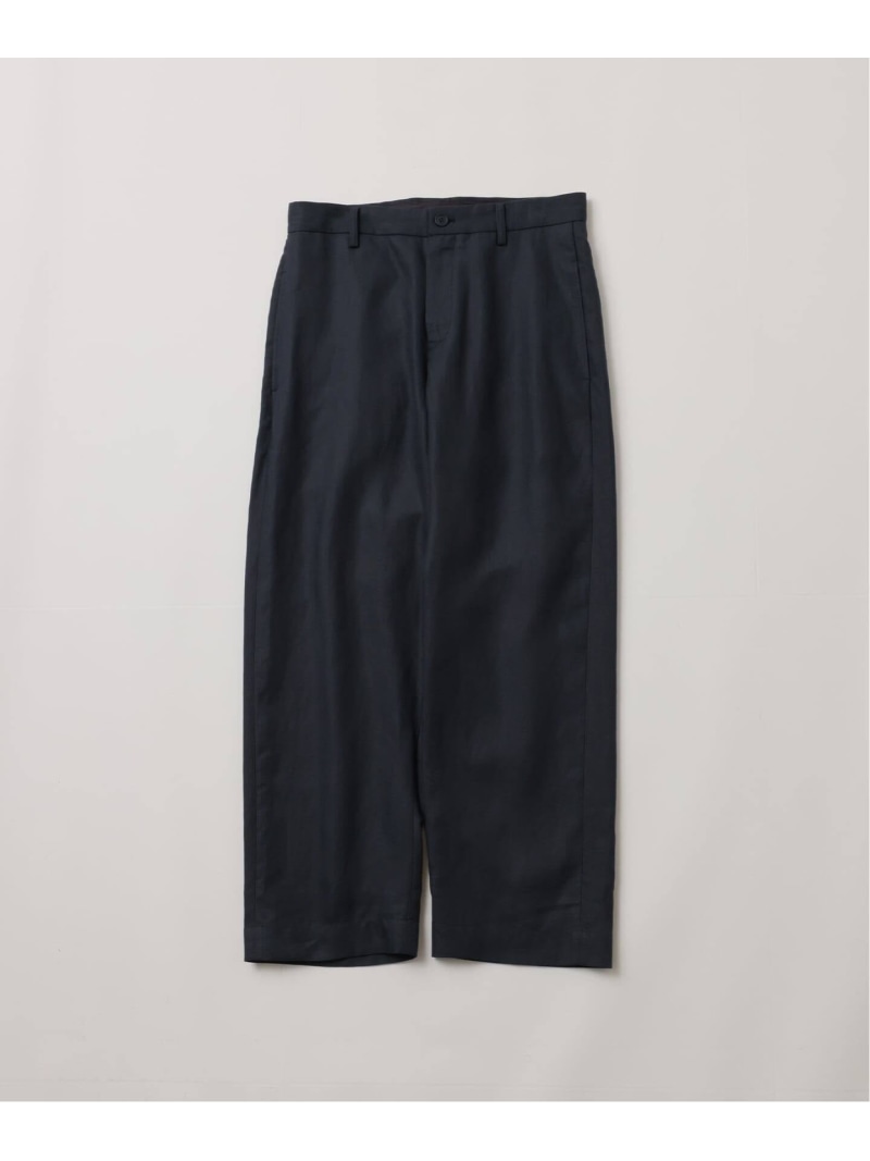 JOURNAL STANDARD 《予約》【FOLL / フォル】ramie oxford wardrobe trouser ジャーナル スタンダード パンツ スラックス・ドレスパンツ グレー ネイビー【先行予約】*【送料無料】