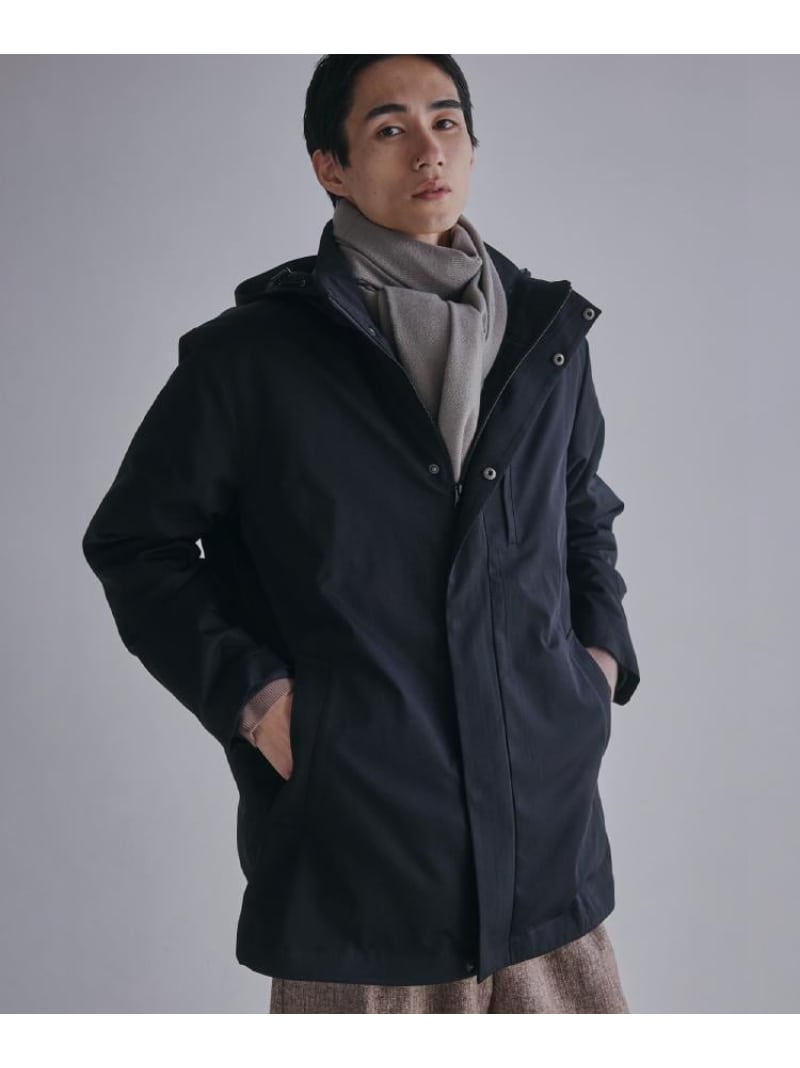 【SALE／20%OFF】THE SHOP TK 【3WAY】中綿ライナー付き カルゼコート 洗濯機OK/ON・OFF対応 ザ ショップ ティーケー ジャケット・アウター その他のジャケット・アウター ブラック ブラウン【RBA_E】【送料無料】 12,038円
