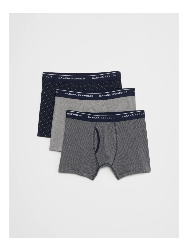 BANANA REPUBLIC FACTORY STORE (M)BANANA REPUBLIC FACTORY STORE　　ボクサーブリーフ（3枚セット） バナナ・リパブリック ファクトリーストアー インナー・ルームウェア ボクサーパンツ・トランクス ネイビー【送料無料】