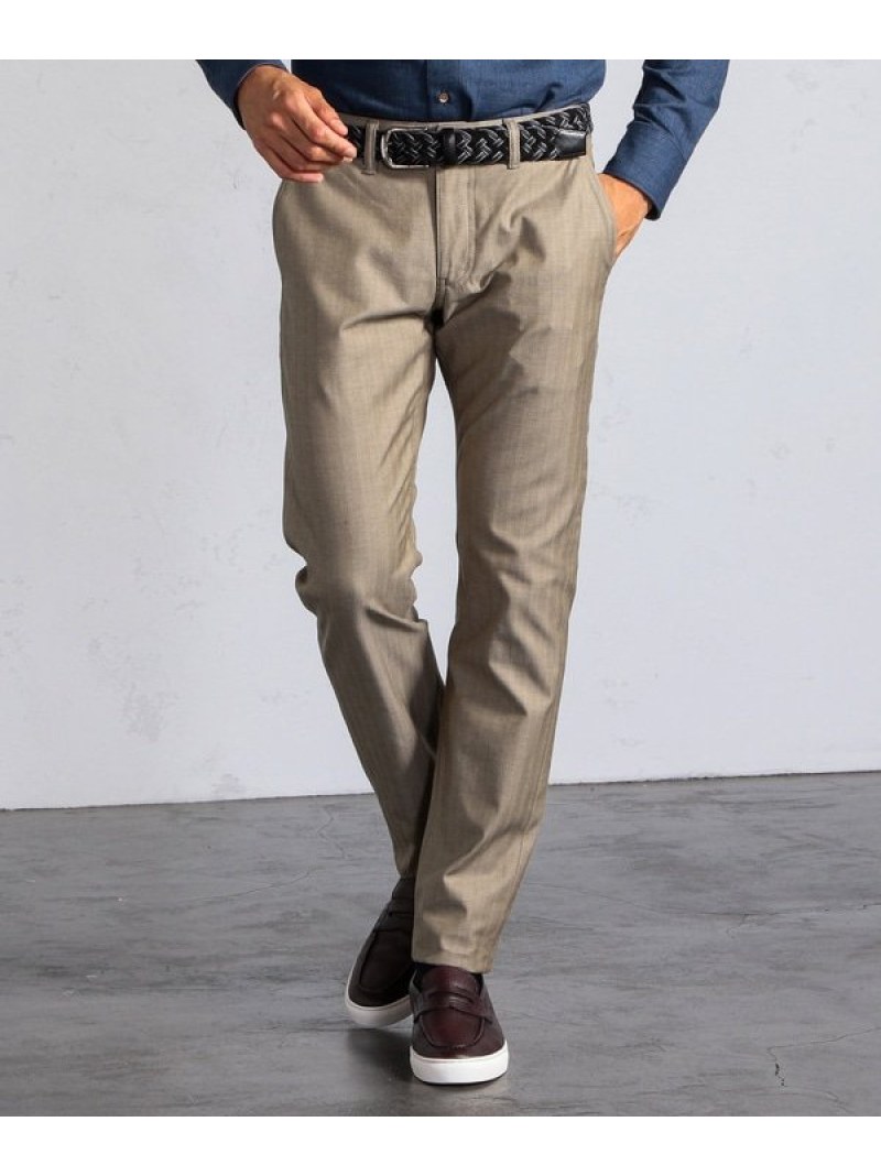 楽天市場 Men S Bigi 大人気定番商品 オンオフ兼用ストレッチスラックス Japan Made メンズ ビギ パンツ ジーンズ スラックス ドレスパンツ ベージュ グレー ネイビー レッド 送料無料 Rakuten Fashion Men