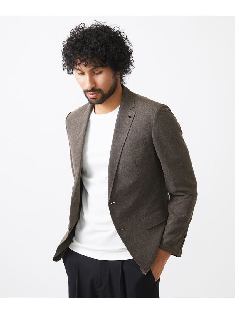 【SALE／20%OFF】MICHEL KLEIN HOMME 【セットアップ】カラミメッシュテーラードジャケット ミッシェルクランオム ジャケット・アウター テーラードジャケット・ブレザー ブラウン【RBA_E】【送料無料】