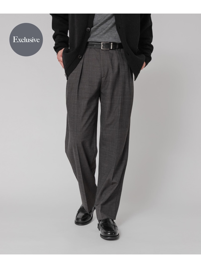 URBAN RESEARCH BROOKS BROTHERS EXCLUSIVE TRS 2INTUCK アーバンリサーチ パンツ その他のパンツ グレー ブラウン【送料無料】
