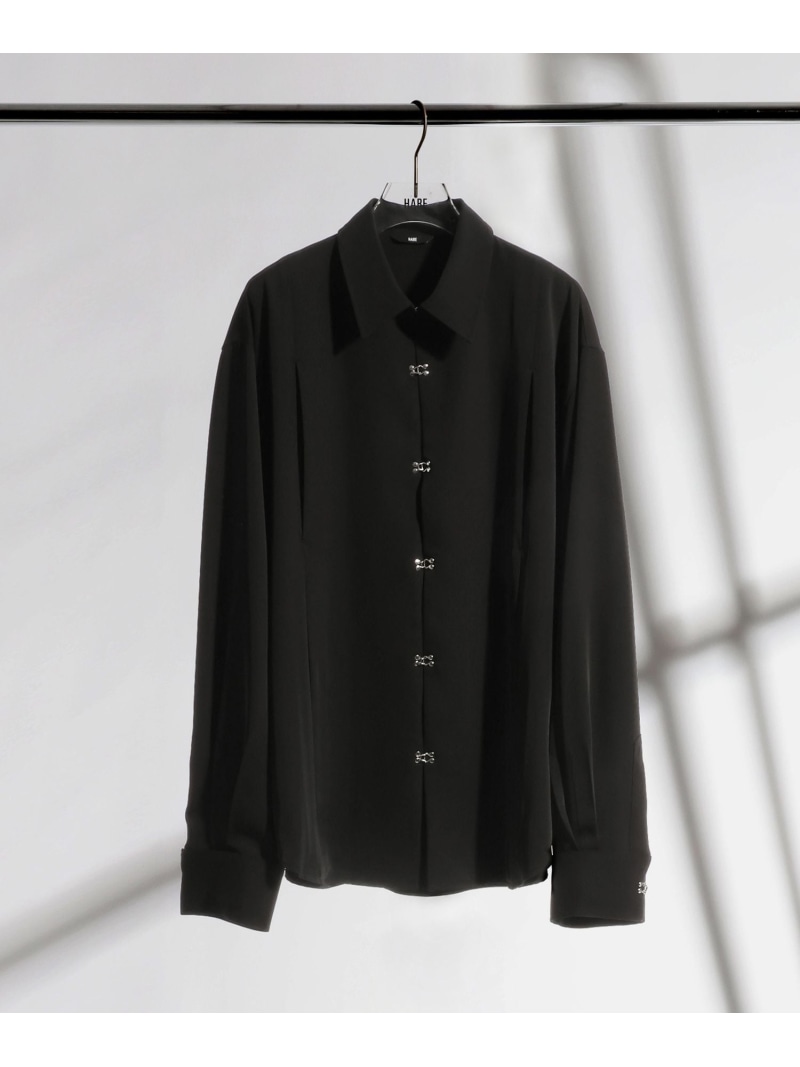 【SALE／23%OFF】HARE TSUNAGARIタックVシャツ ハレ トップス シャツ・ブラウス ブルー ブラック【RBA_E】【送料無料】
