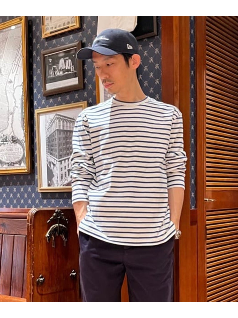 【SALE／20%OFF】BROOKS BROTHERS 綿織物 GFロゴタイプ マリナーストライプ ロング捩りプルオーバー ブルックス ブラザーズ トップス カットソー・プルオーバー 白いこと 米国海軍 赤いこと【RBA_E】【貨物輸送無料】