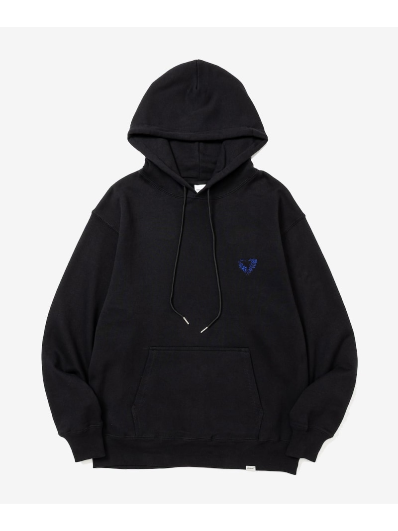 rehacer rehacer/(M)Engage Heart HW Hoodie レアセル トップス パーカー・フーディー ブラック ネイビー グレー【送料無料】