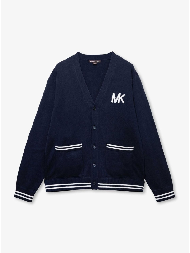 【SALE／75%OFF】MICHAEL KORS Vのど首 ティピング ジレー マイケル教科課程 マイケル・教科課程 トップス ジレー 青色【RBA_E】【貨物輸送無料】