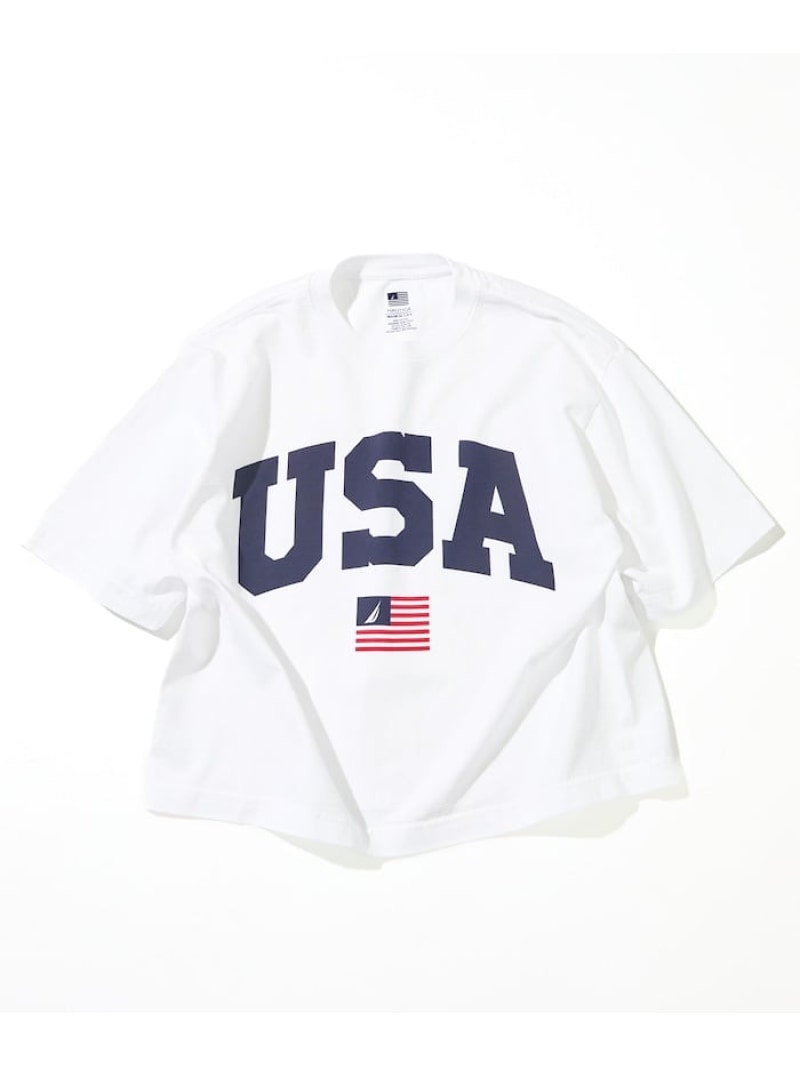 NAUTICA Made インチ U.S.A ヘビーウェイト 大層らしい大きさ 労働者の一団首っ玉 刷り上げるプルオーバー type 5 フリークスストア トップス カットソー・プルオーバー 白いこと 米国海軍【貨物輸送無料】