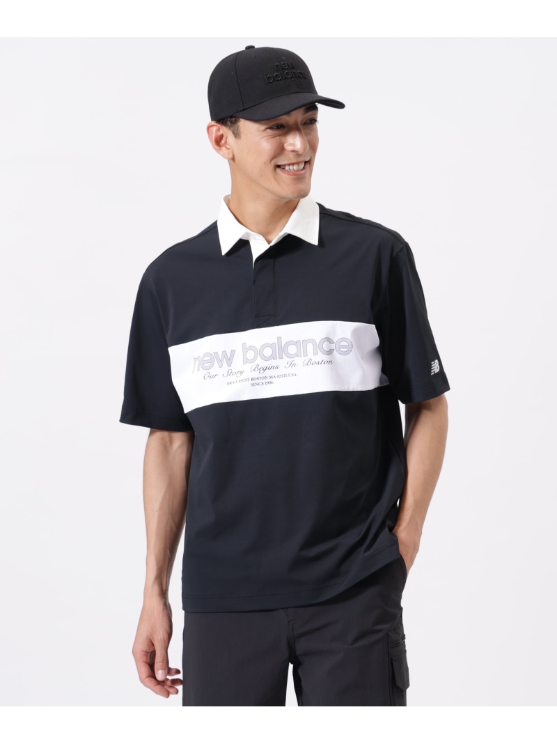 New Balance Golf 当たること冷感 二分の一捩り ラグビープルオーバー (MENS) ニュー平衡にするゴルフ トップス 余分の物のトップス 黒いこと ベージュ 緑であること【貨物輸送無料】