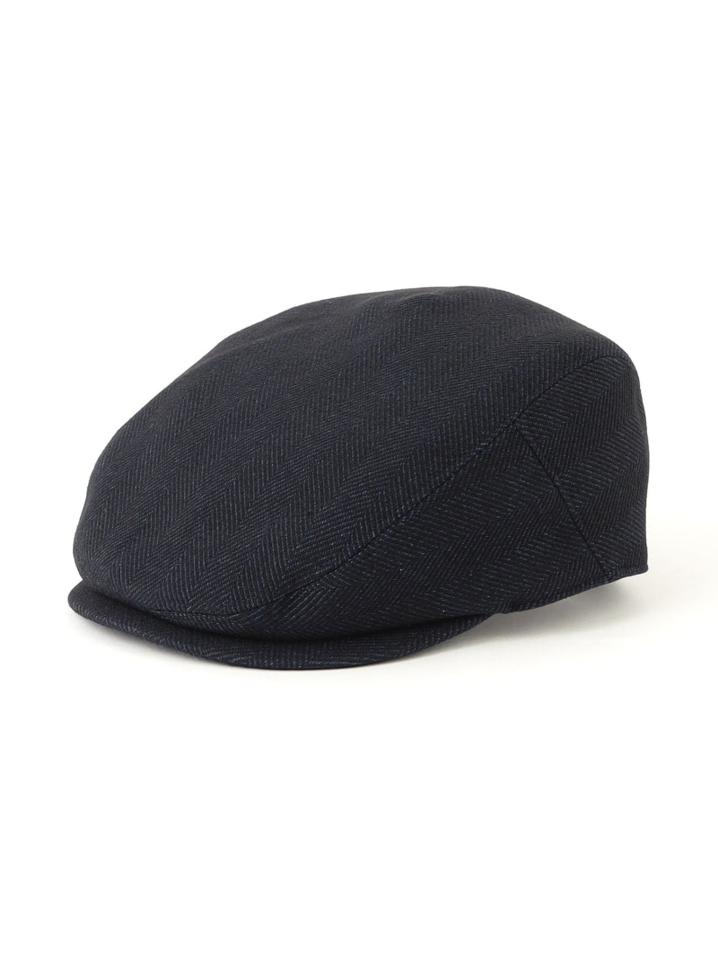 【SALE／20%OFF】Paul Stuart へリンボン柄ハンチング ポール・スチュアート 帽子 ハンチング・ベレー帽 グレー ネイビー【RBA_E】【送料無料】