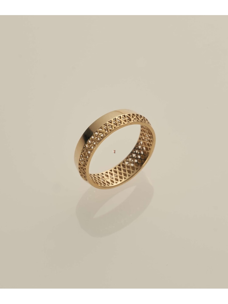 XOZ K18 half bamboo stacking ring 二分の一 バンブー スタッキング 輪っか クロスオズ 付属物・ウオッチ 輪っか・指環 ゴールド【貨物輸送無料】