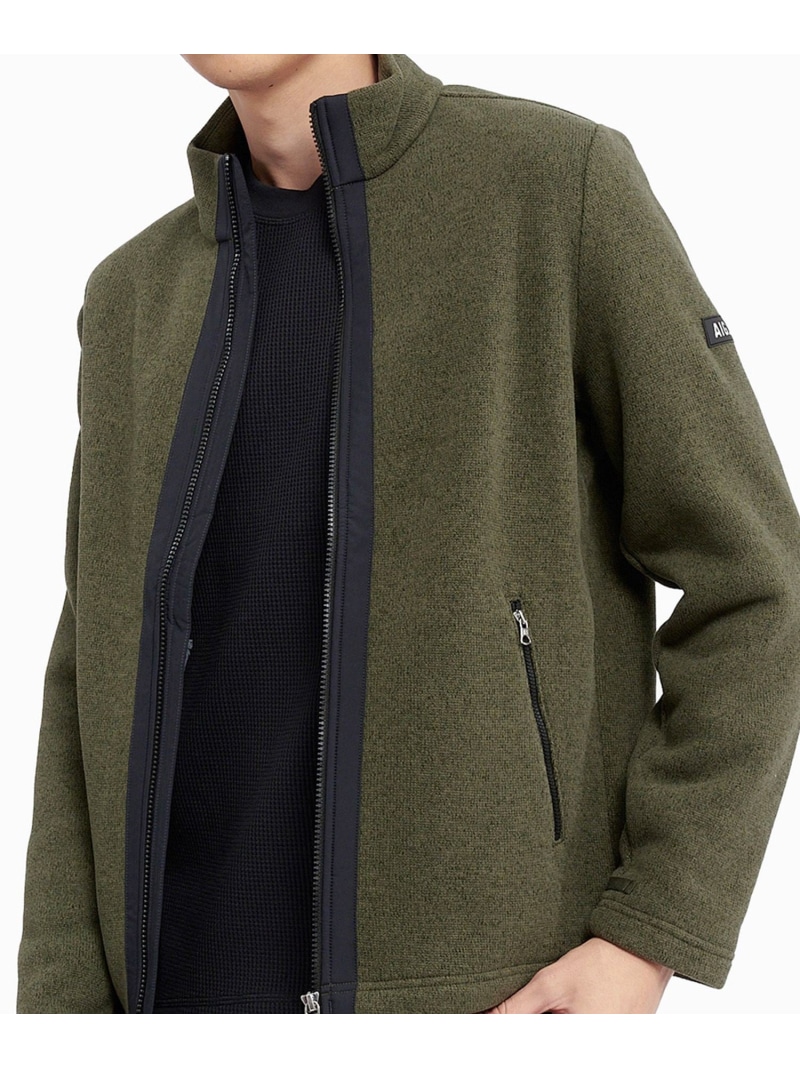 【SALE／50%OFF】AIGLE POLARTEC THERMAL PRO ポーラテック スタンドジップアップフリースジャケット / ジップアップブルゾン エーグル ジャケット・アウター 上衣・前掛け 白いこと 緑であること 赤銅色 薄墨色 青碧【RBA_E】【貨物輸送無料】
