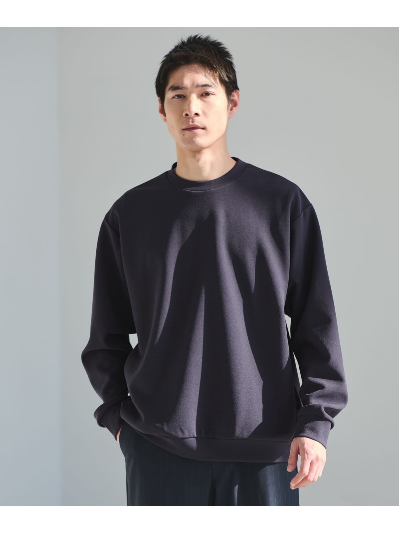 UNITED ARROWS green label relaxing アムンゼン ツイル クルーネック ロングスリーブ カットソー -UVカット・吸水速乾・抗菌- ユナイテッドアローズ グリーンレーベルリラクシング トップス カットソー・Tシャツ グレー ピンク ネイビー【送料無料】