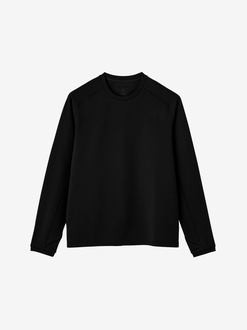 Goldwin 【公式】デュアルレイヤードロングスリーブティーシャツ(ユニセックス) ゴールドウイン トップス カットソー・Tシャツ ブラック【送料無料】