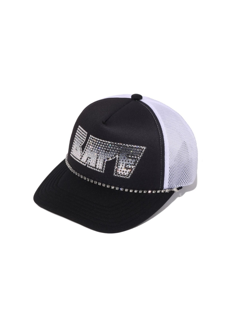 A BATHING APE BAPE CRYSTAL MESH CAP ア ベイシング エイプ 帽子 キャップ パープル ブラック【送料無料】｜ Fashion Men 22,792円
