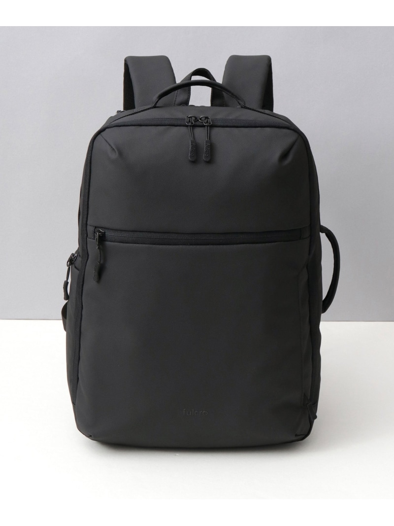 fulcro fulcro 撥水 2層構造 ビジネスリュック PC収納 エー.エム.エス. バッグ リュック・バックパック ブラック【送料無料】| Fashion Men