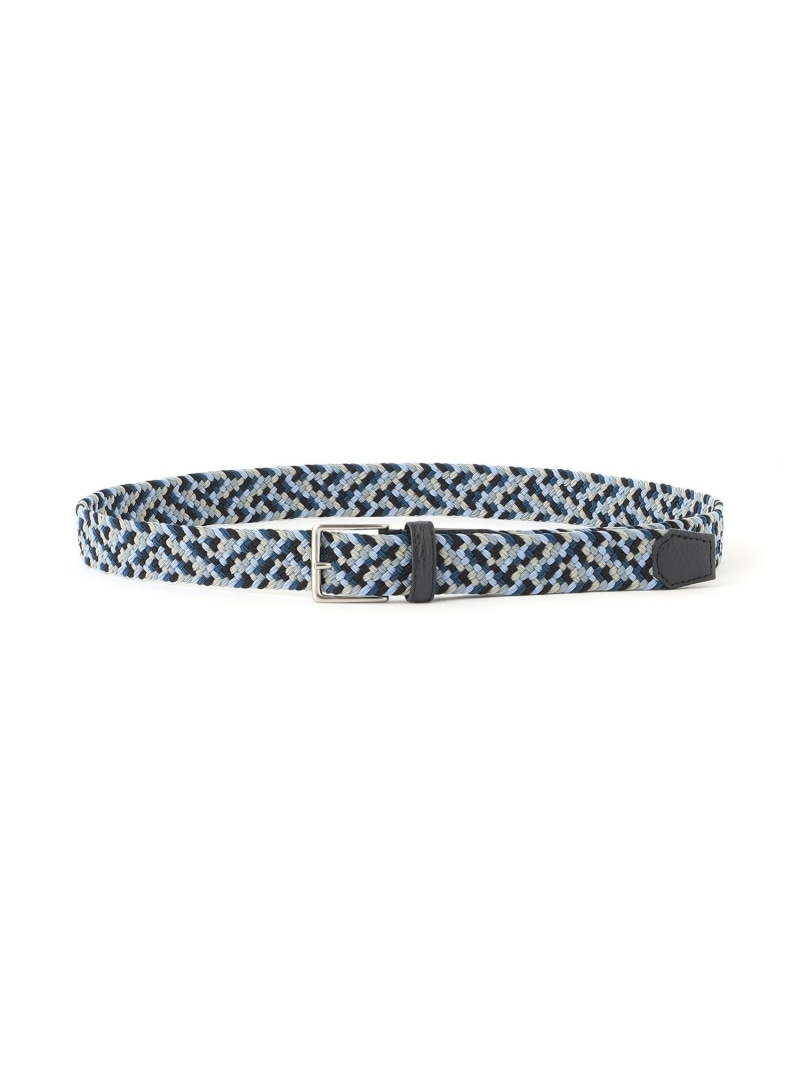 【SALE／50%OFF】Paul Stuart マルチカラーエラスティックメッシュベルト ポール・スチュアート ファッション雑貨 ベルト ブラウン ブルー レッド【RBA_E】【送料無料】