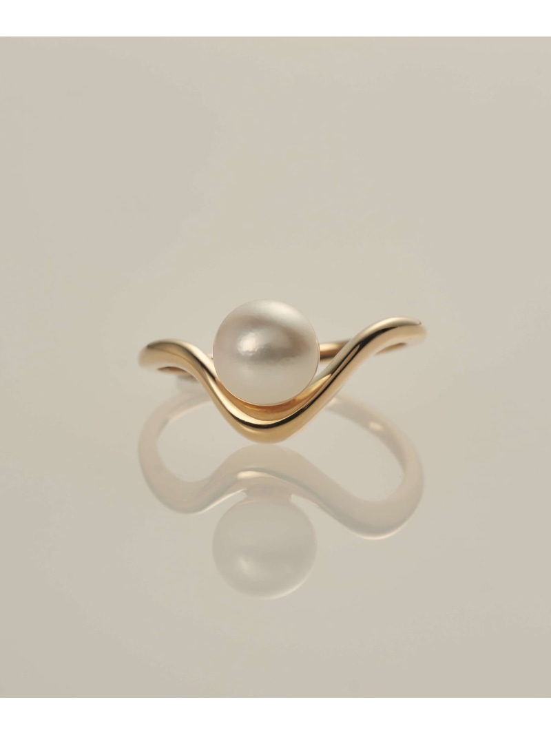 XOZ K18 bay pearl ring ripple ベイ パール 輪っか リップル クロスオズ 佩び物・ウォッチ 輪っか・指環 ゴールド【貨物輸送無料】